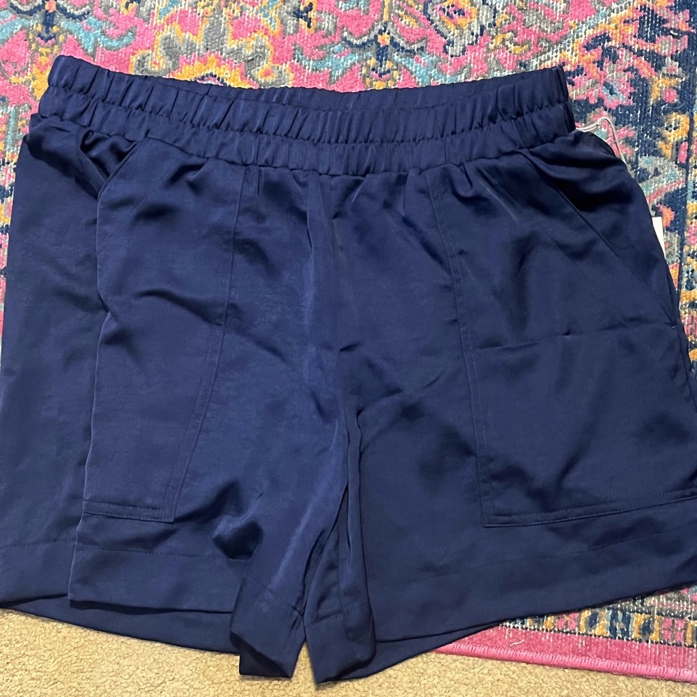 COPY - High rise satin shorts